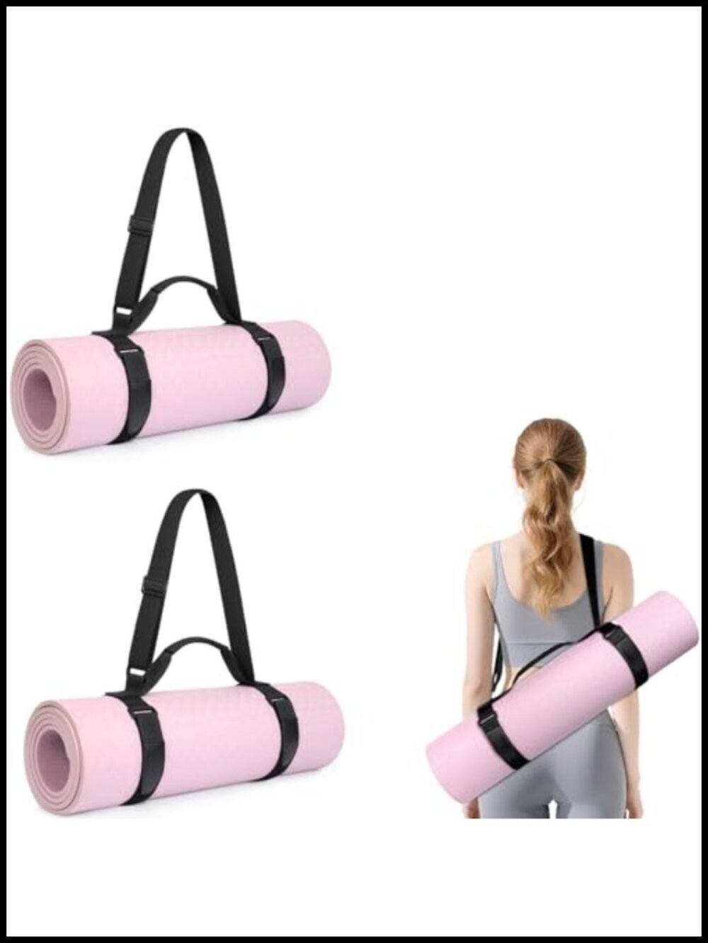 WOMACO Yoga Mat Strap Adjustable Nylon Carrier Shoulder Strap